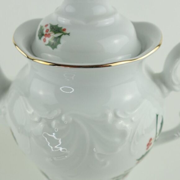 Royal Kent Holiday Holly Coffee Pot & Lid Poland - Picture 13 of 13